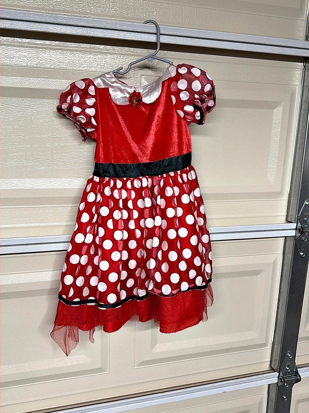 Disney Girls' Red & White Polka Dot Party Dress
